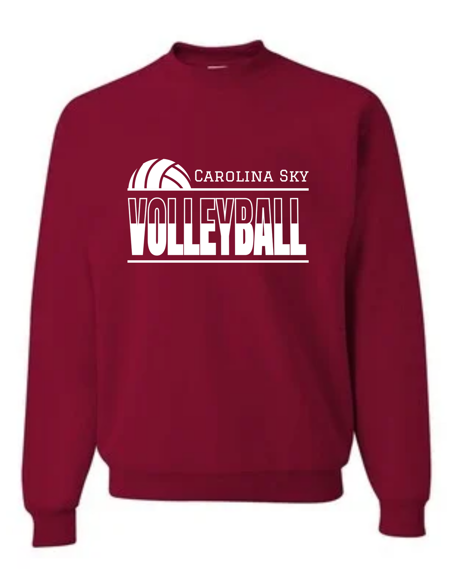 Carolina Sky "Volleyball Vibes" Crewneck Sweatshirt