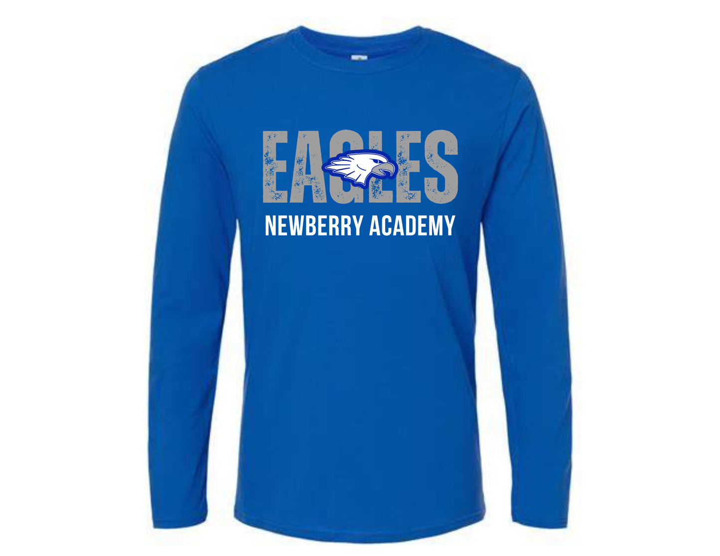 Eagles Royal Blue Long Sleeve Tee with Option