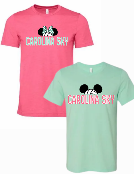 Carolina Sky "Volleyball Vibes" Cardinal Short Sleeve Tee