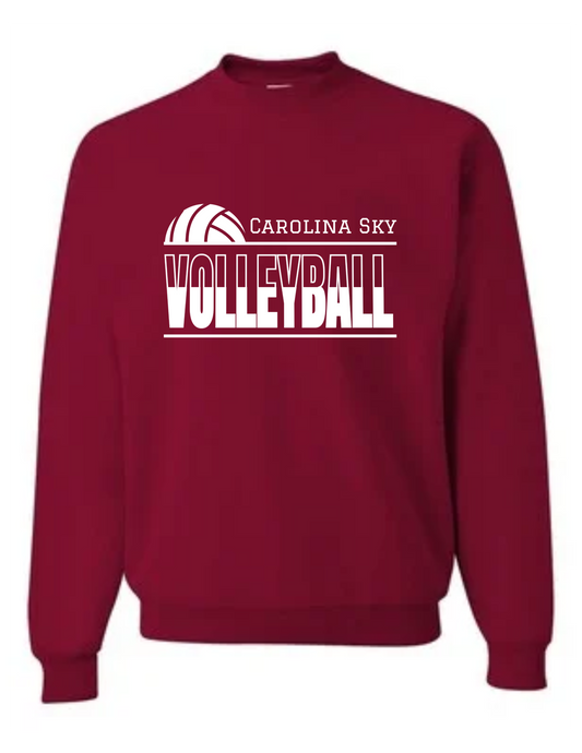 Carolina Sky "Volleyball Vibes" Crewneck Sweatshirt
