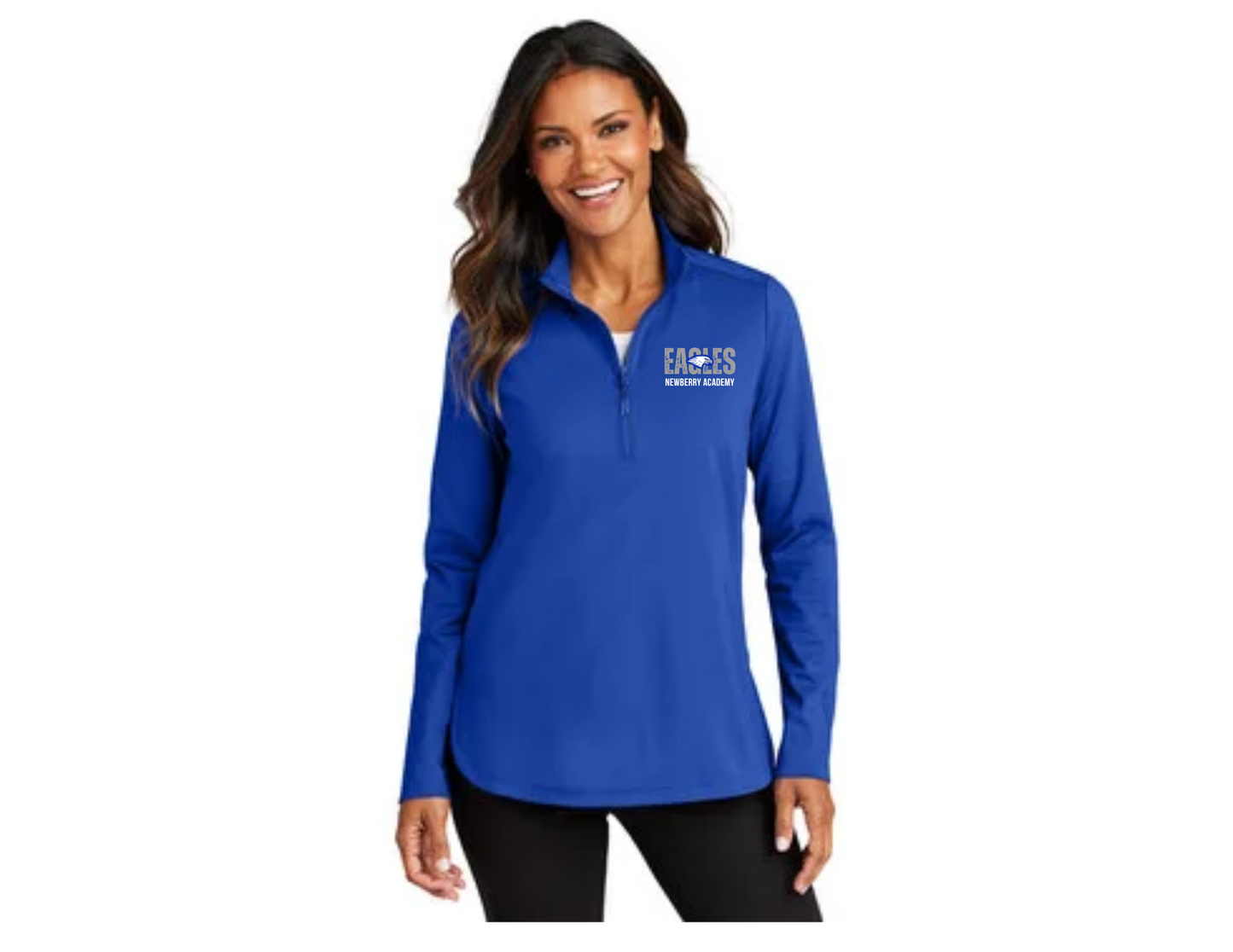Eagles Royal Blue Ladies 1/4 Zip with Option