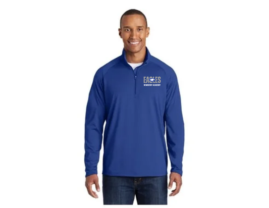 Eagles Royal Blue Mens 1/4 Zip with Option
