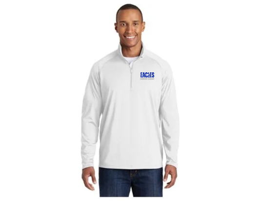 Eagles Men/s White 1/4 Zip